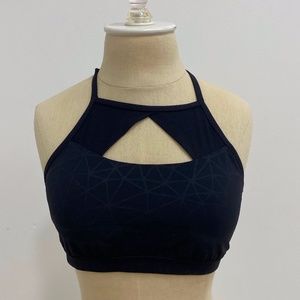 Lululemon Black Keyhole Sports Bra